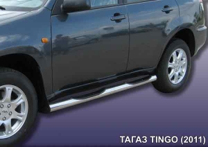 ТАГАЗ TINGO (2011)-Пороги d76 с проступями